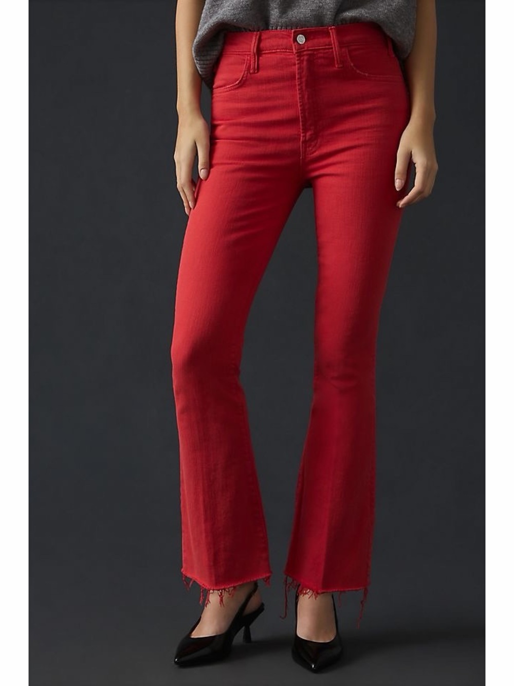 Mother Superior Denim The Hustler Ankle Fray Jeans The Devil May Care Size 25